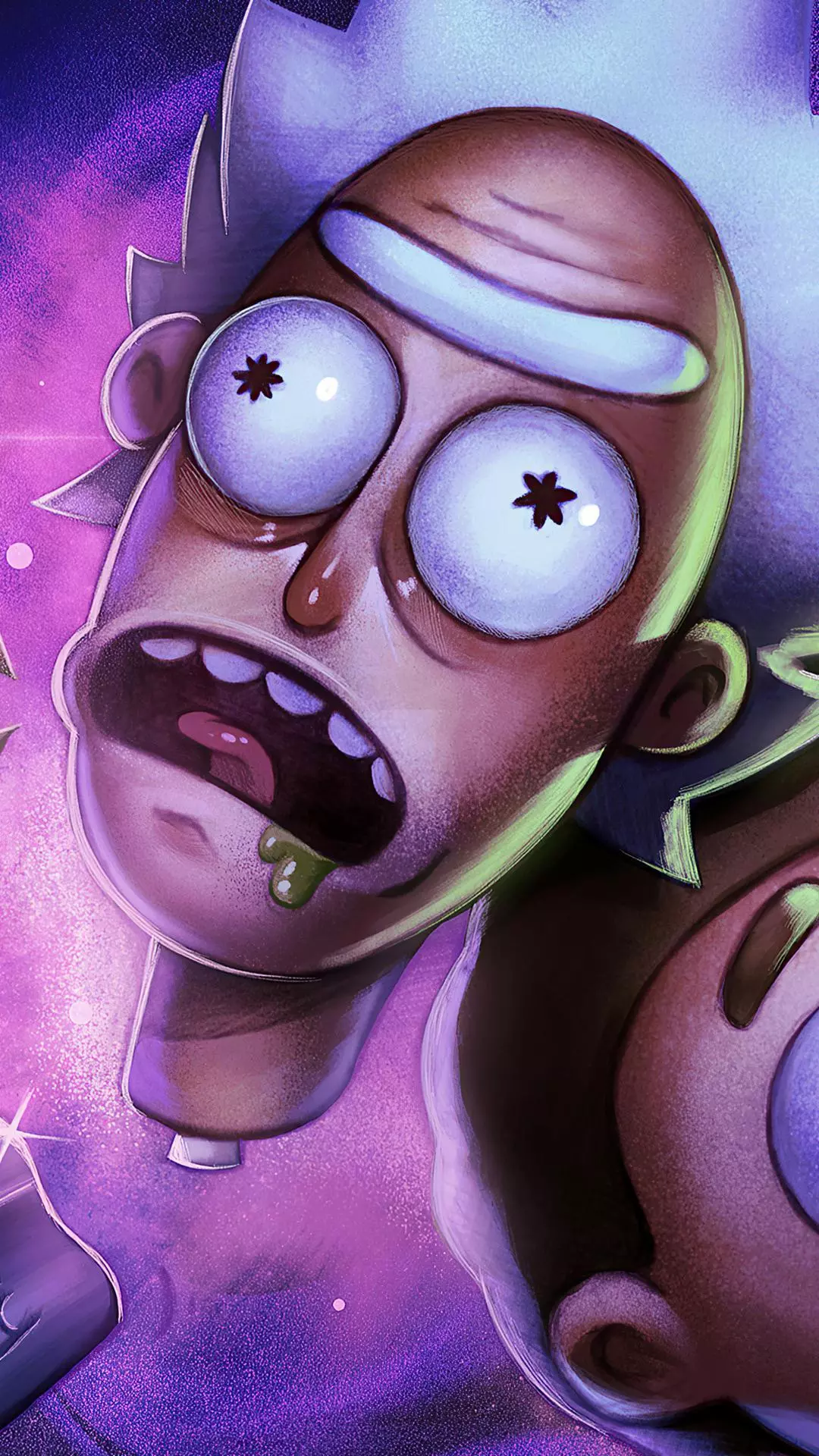 Starry-Eyed Rick Sanchez Portrait