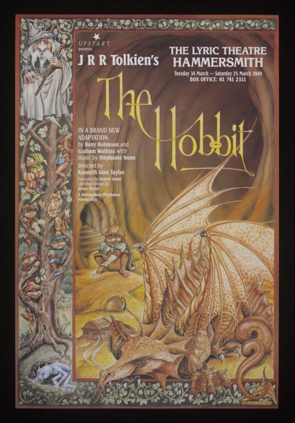 1989 The Hobbit Theatre Poster