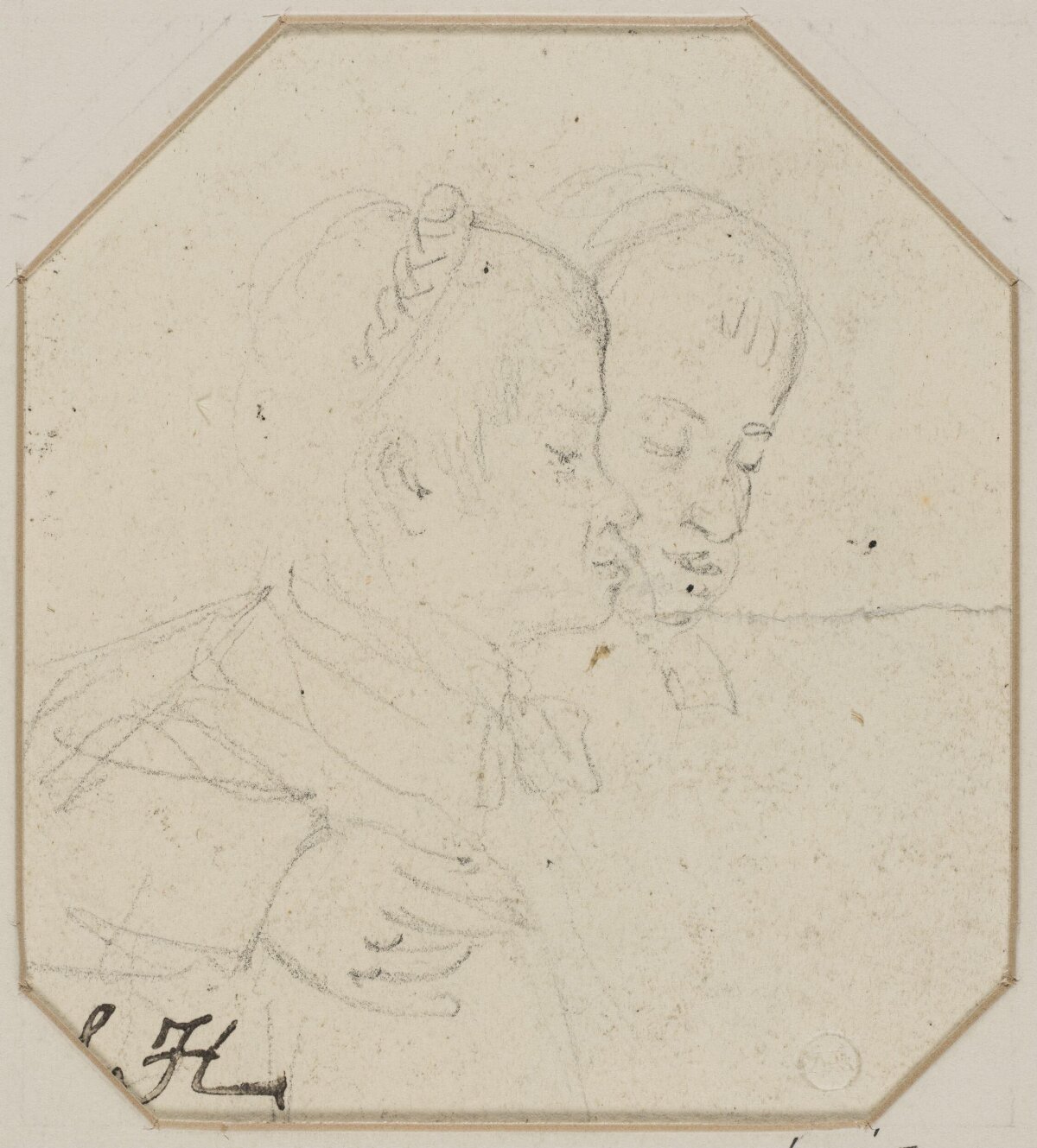 Pencil Sketch of Two People
