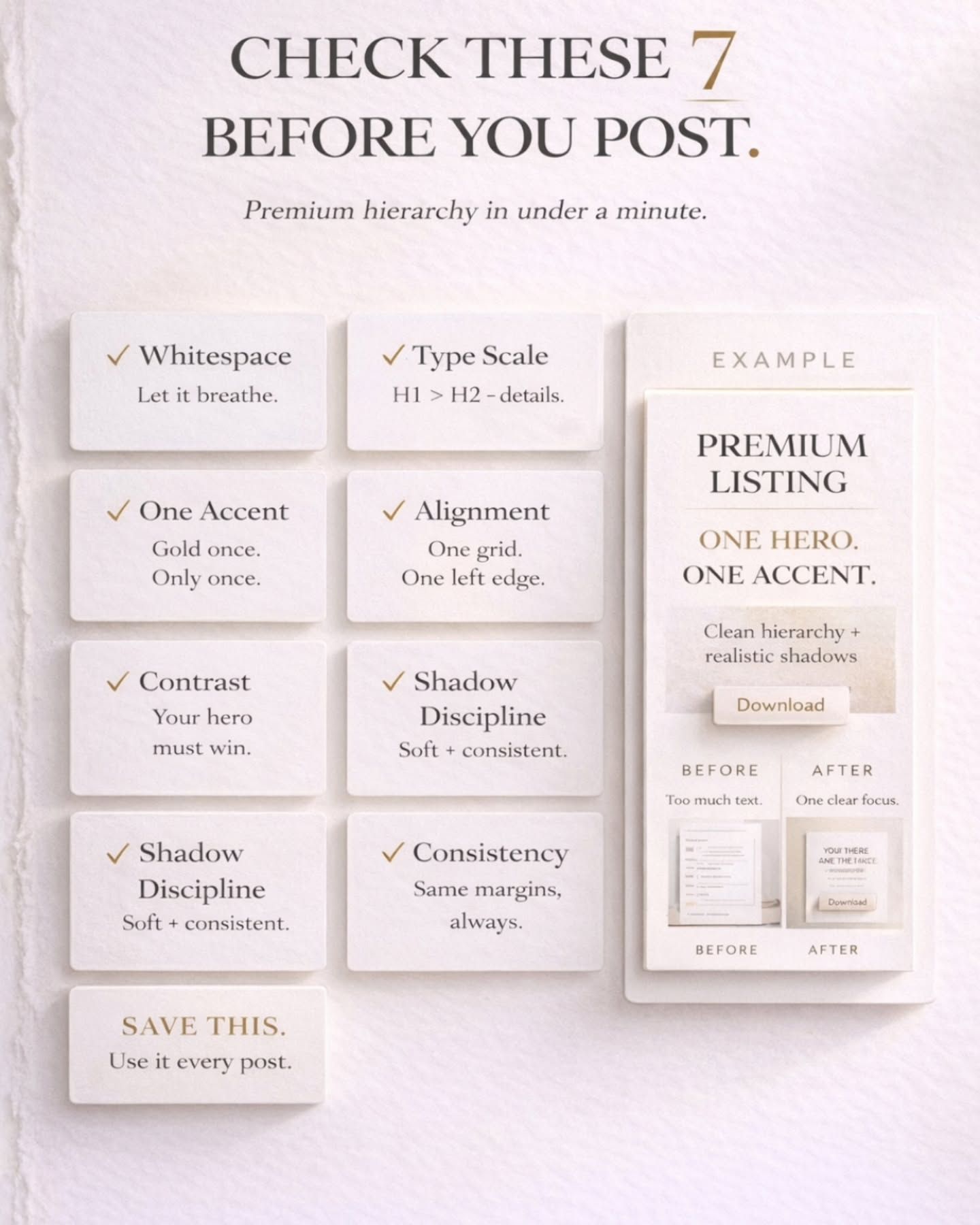 7 Design Checks Before Posting