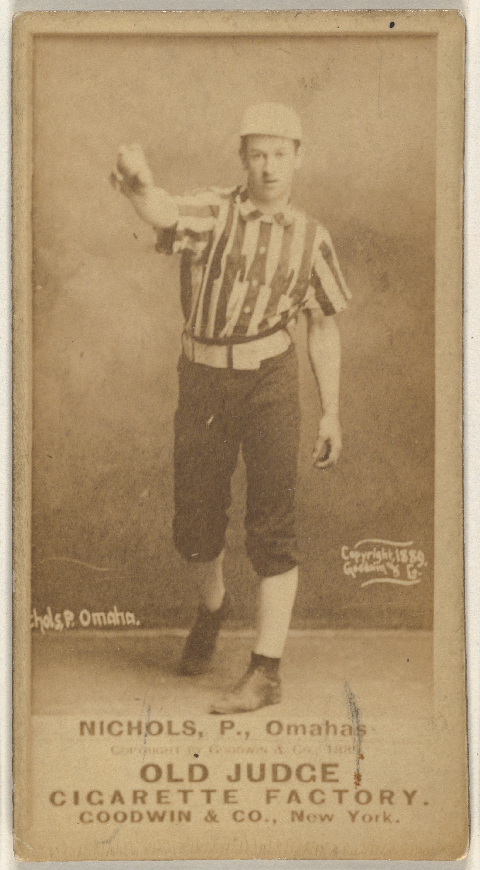 1889 Old Judge Nichols Baseball Card