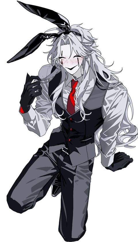 Anime Male Character with Bunny Ears