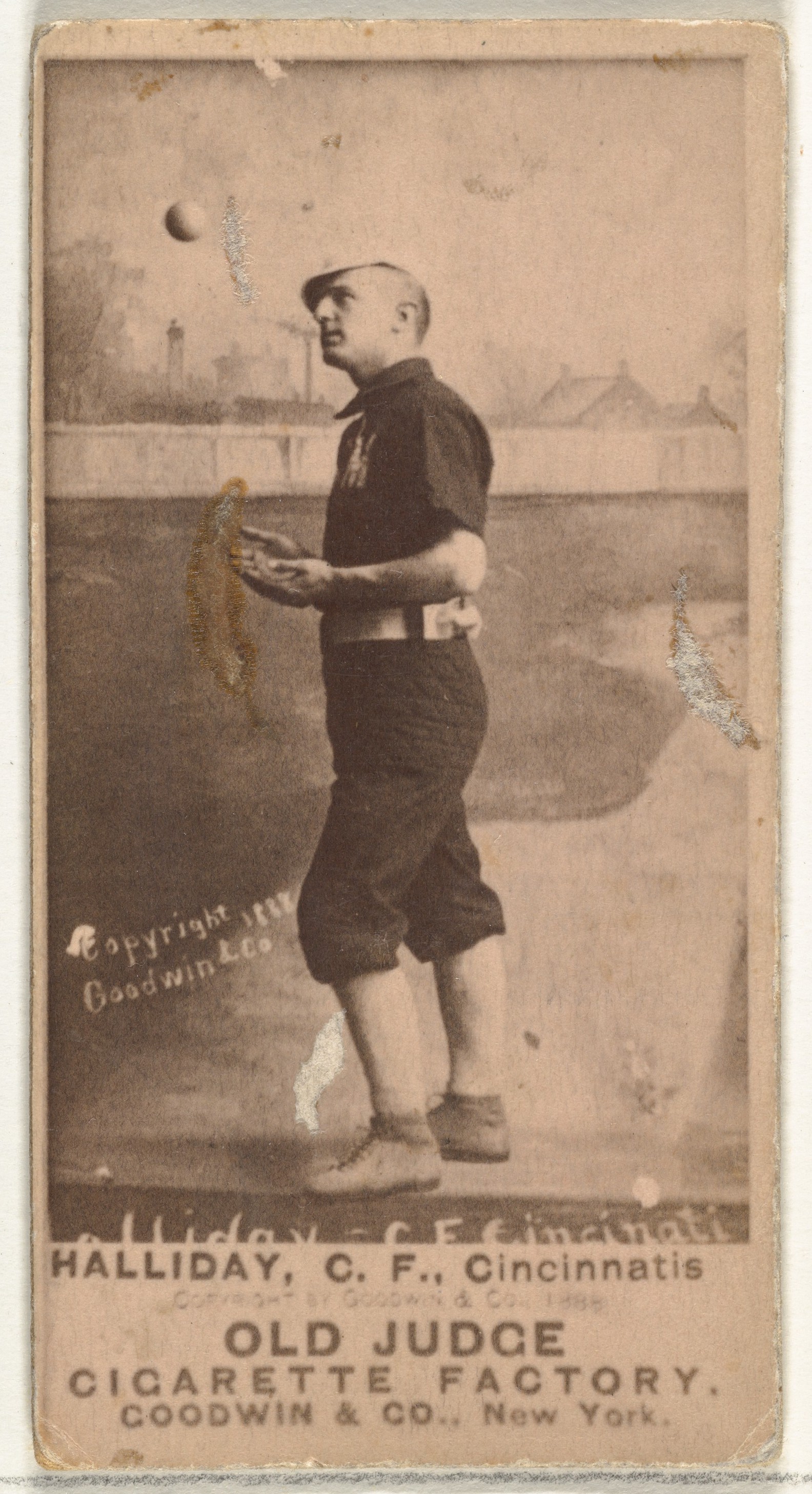 Vintage Cincinnati Baseball Player Cigarette Card