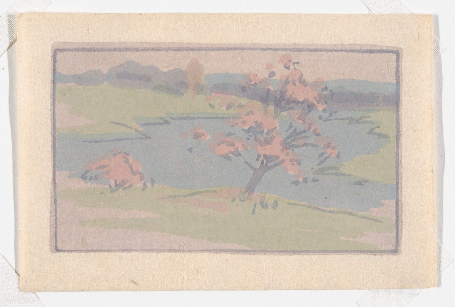 Blossom Tree by the Pond
