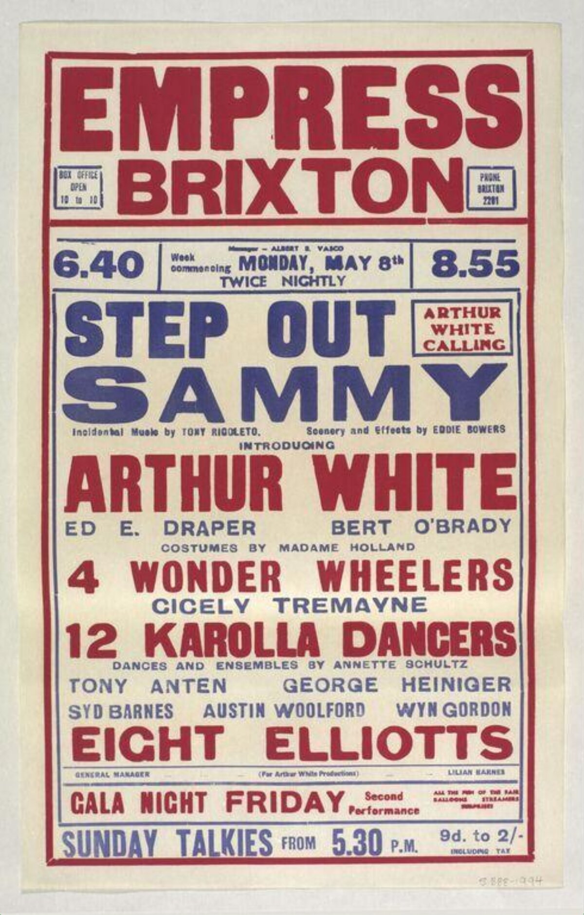Empress Brixton Vintage Show Poster
