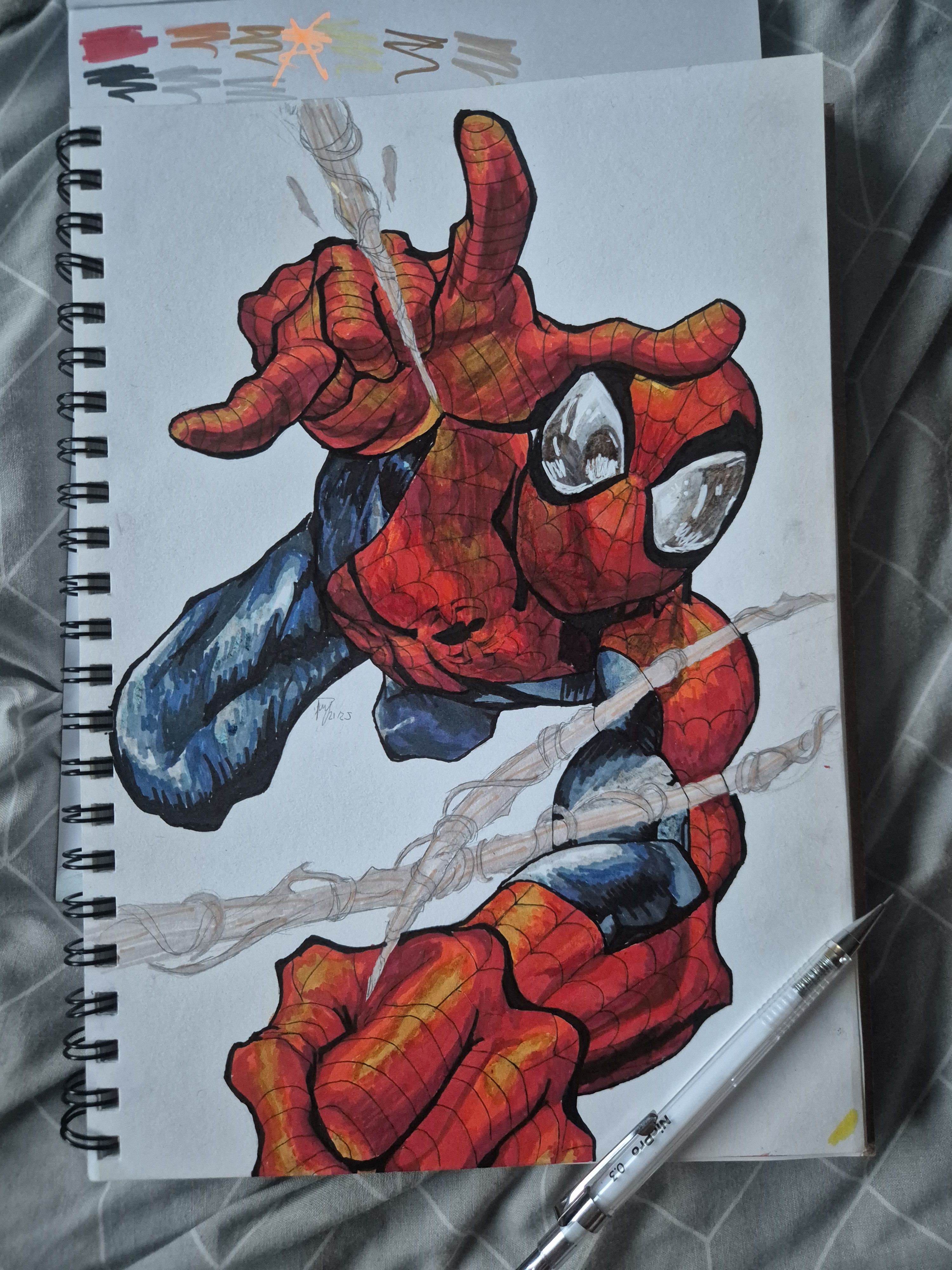 Hand Drawn Spider-Man Illustration