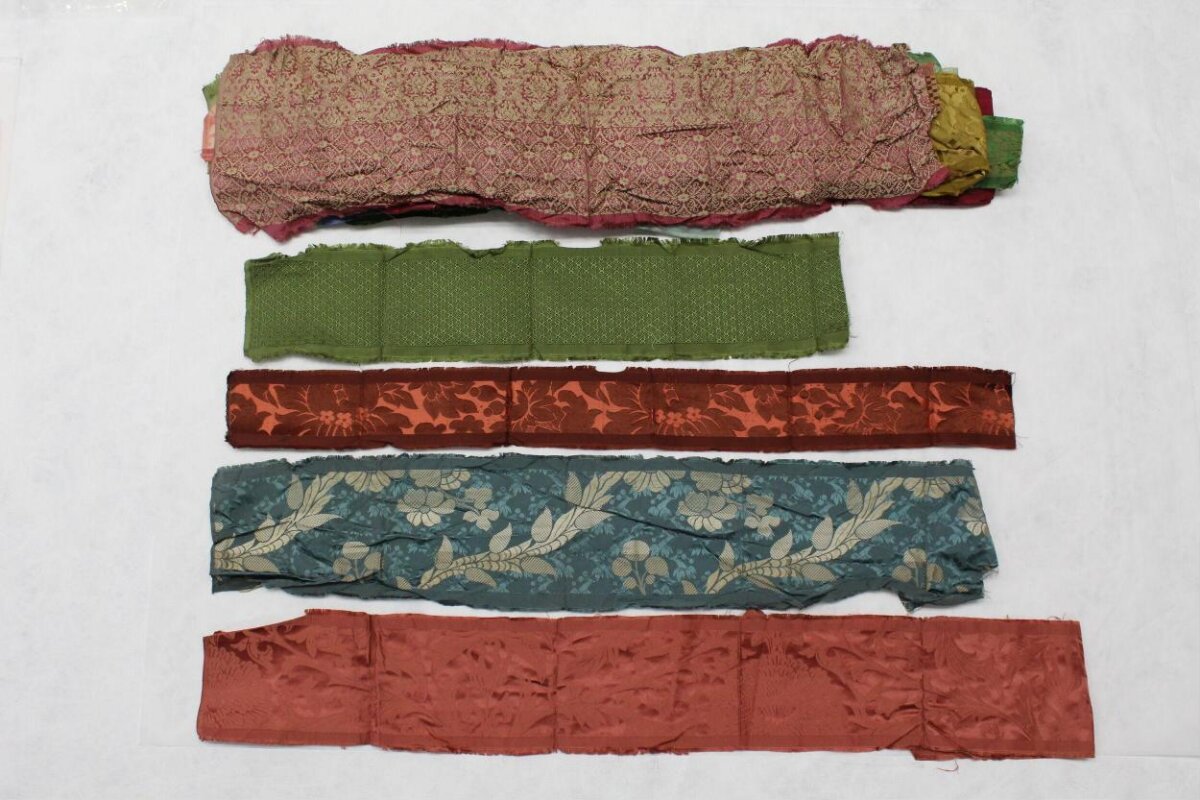 Vintage Silk Fabric Samples