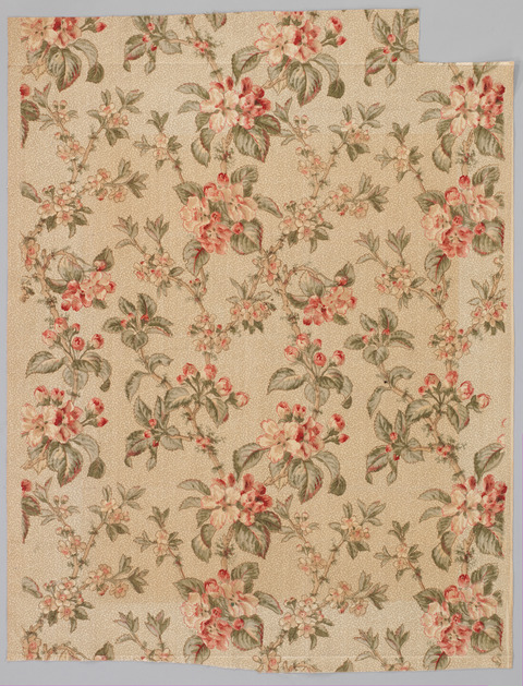 Vintage Floral Print Textile
