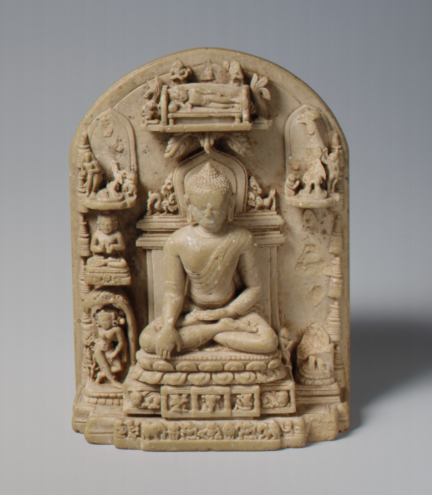 Ancient Carved Stone Buddhist Stele