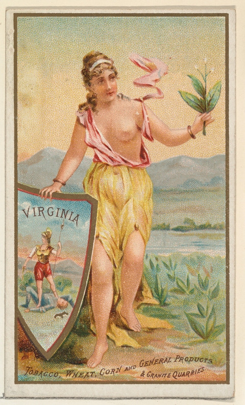 Vintage Virginia Products Ad Card