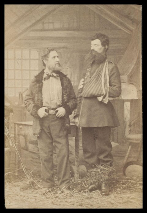 19th Century Portrait of Two Standing Men
