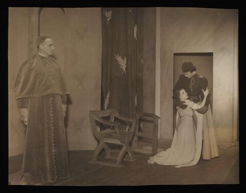 Vintage Stage Play Performance Scene