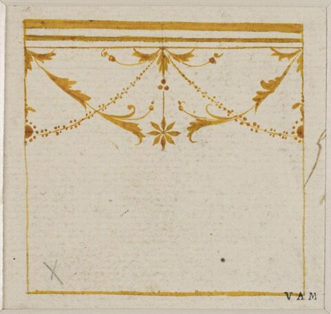 Golden Classical Ornamental Border Design