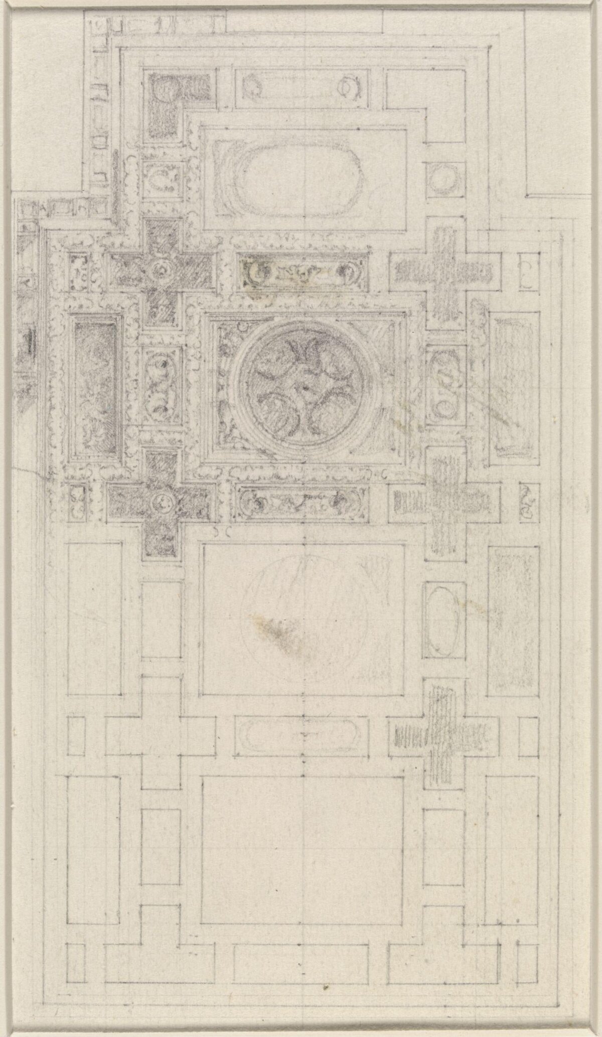 Pencil Sketch of Ceiling Design