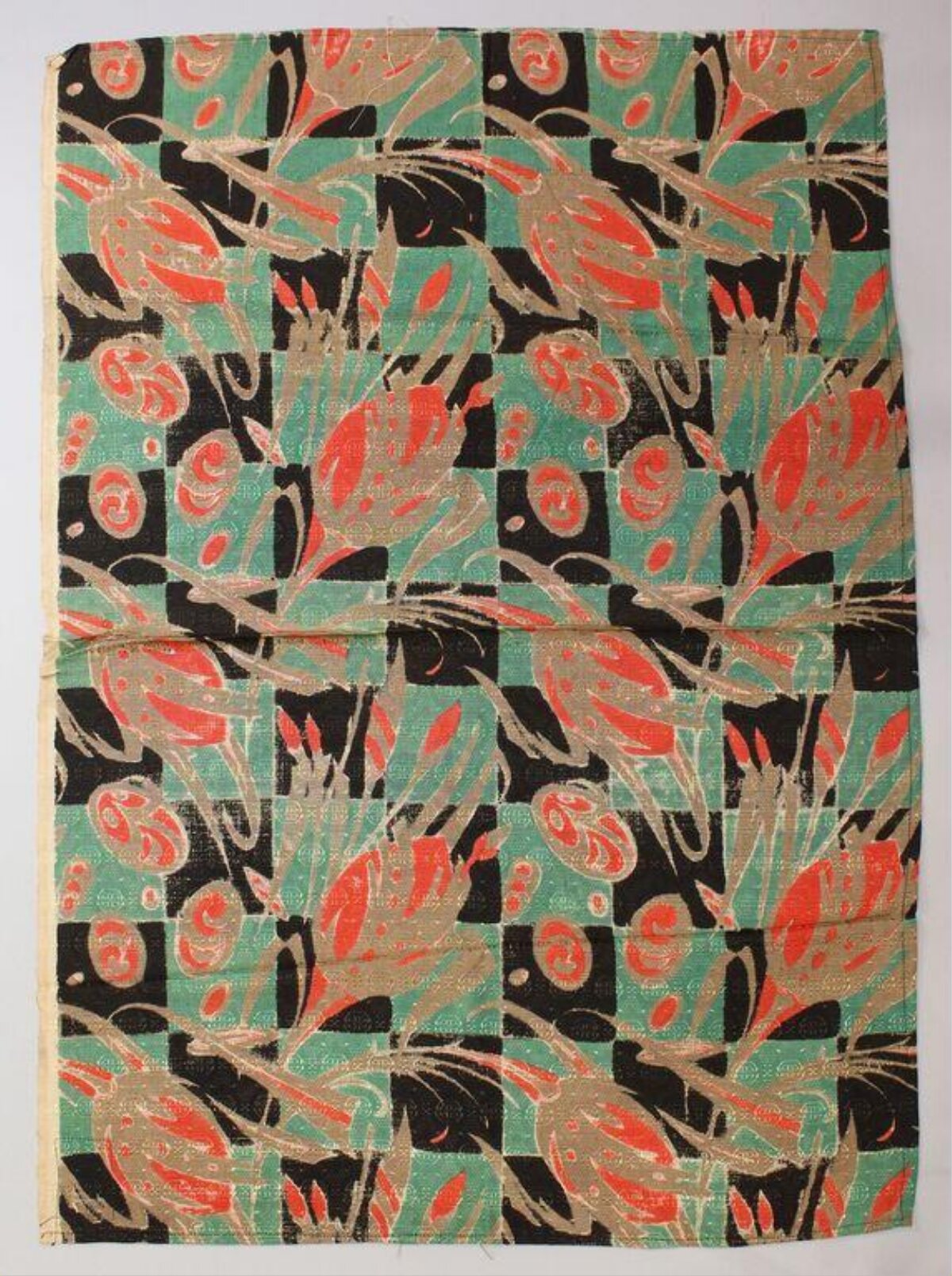 Vintage Abstract Patterned Textile