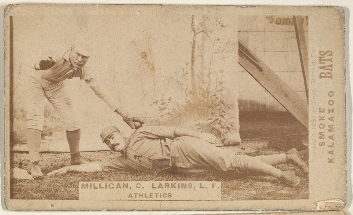 Vintage 1887 Athletics Baseball Card