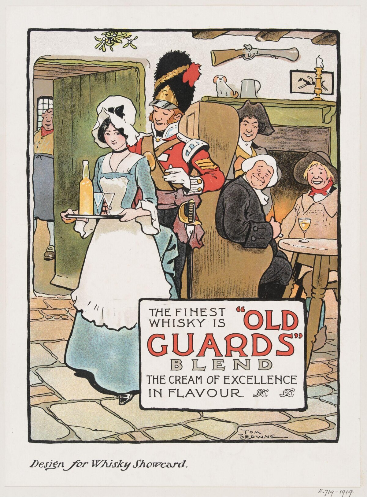 Old Guards Whisky Advertisement Showcard