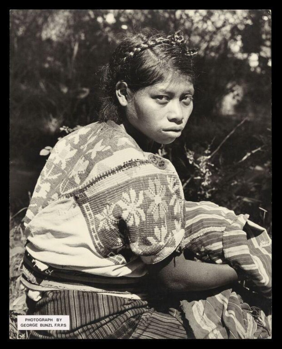 Vintage Portrait of Indigenous Woman