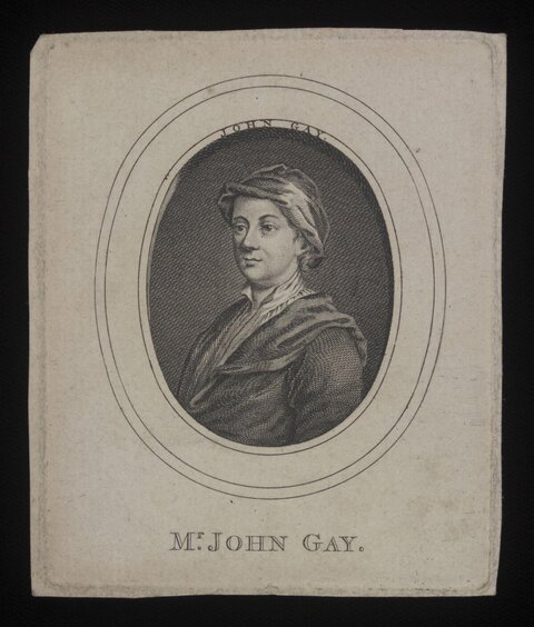 Engraved Portrait of John Gay