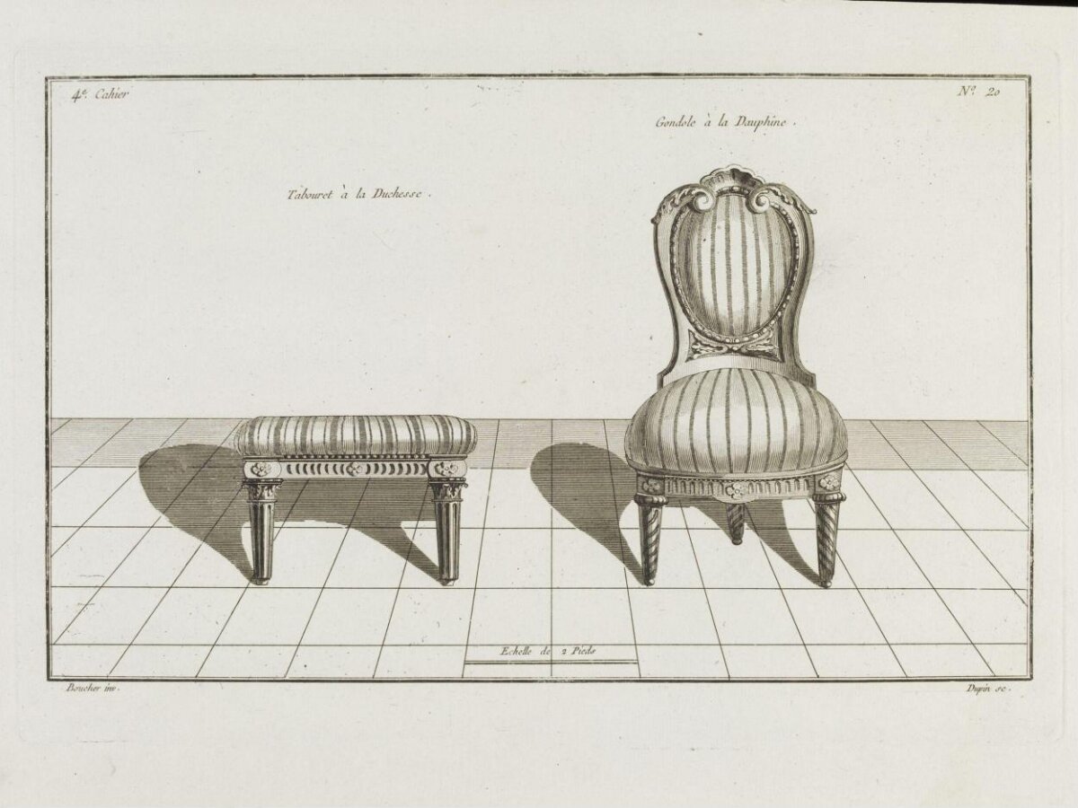 18th Century French Furniture Engraving