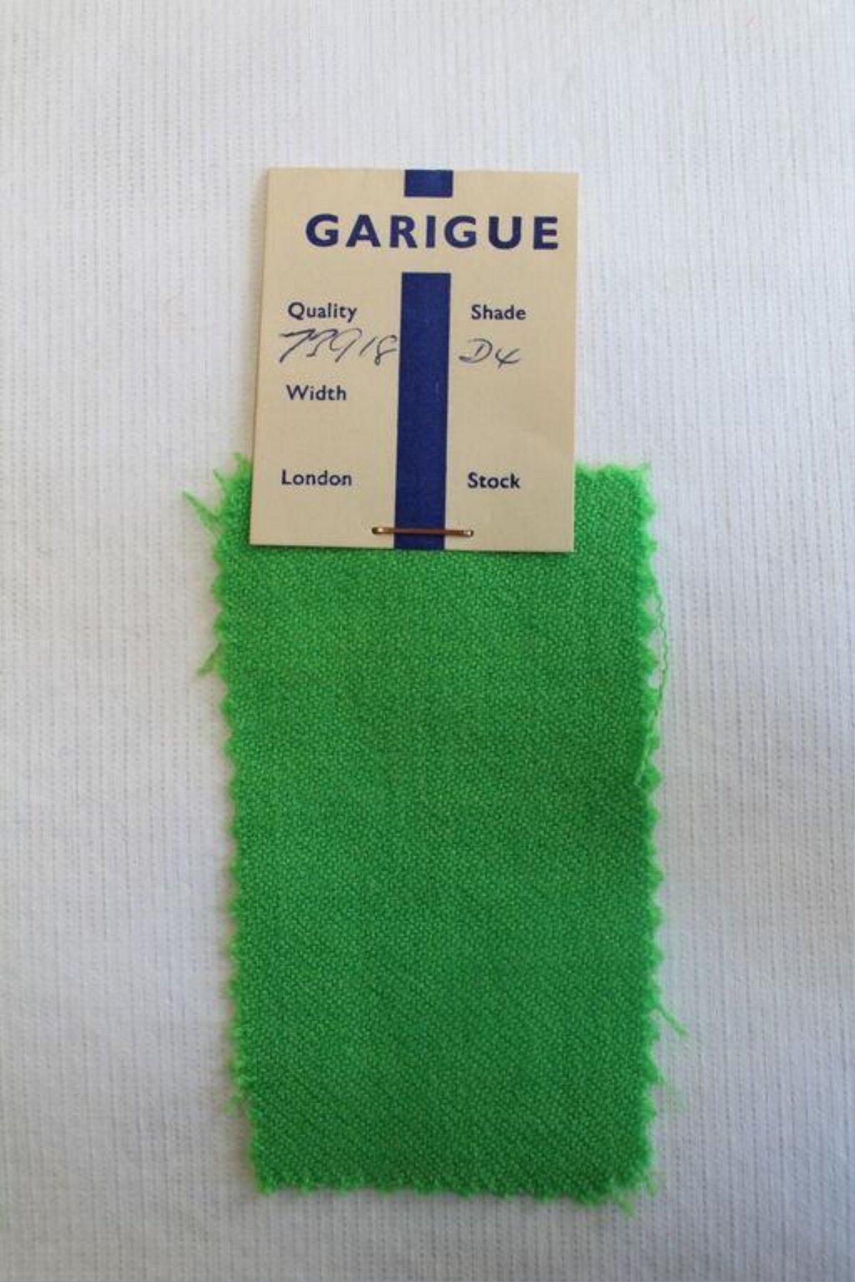 Garigue Green Fabric Swatch Card