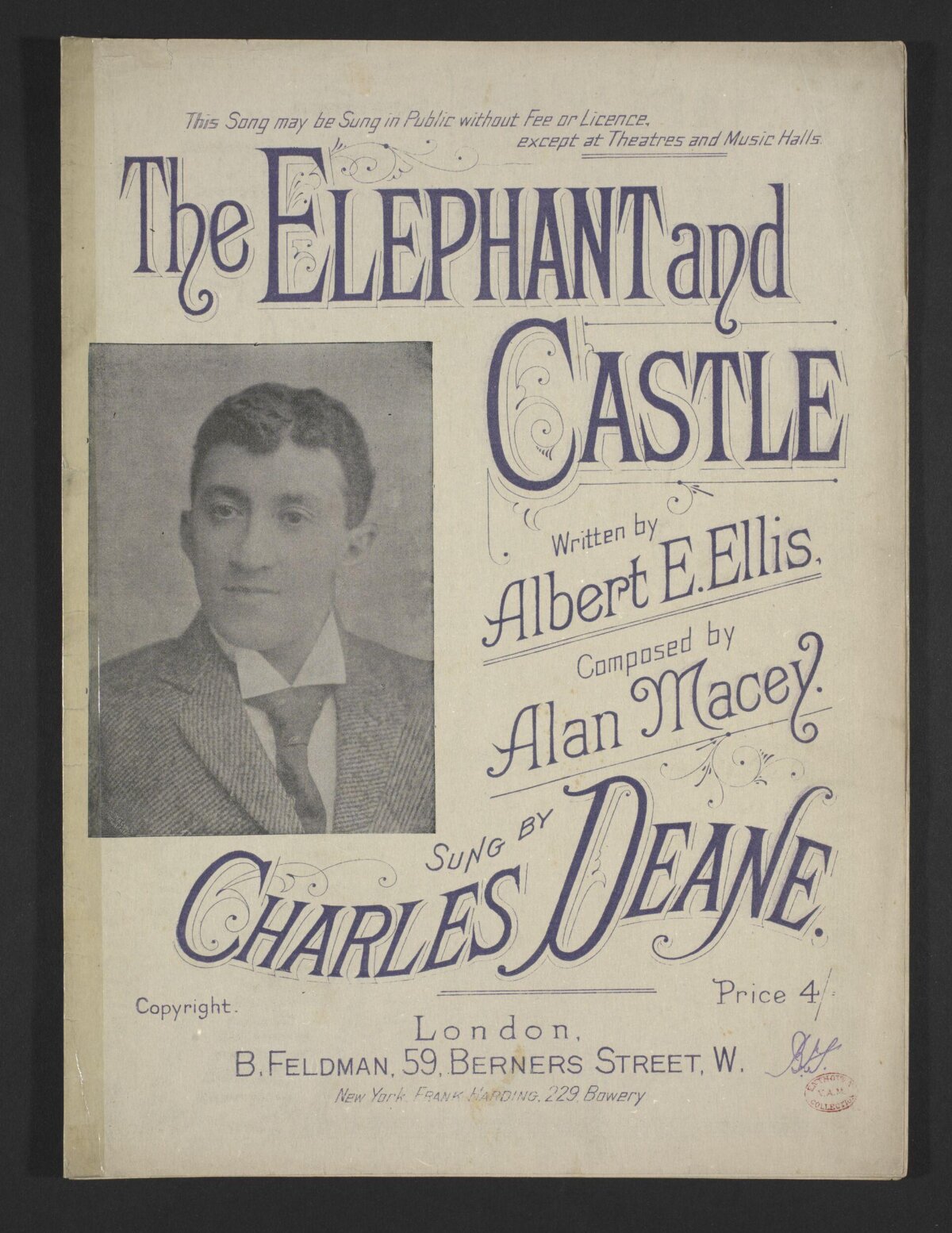 The Elephant and Castle Sheet Music Cover