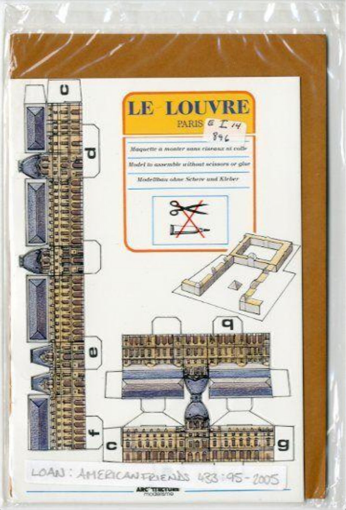 Le Louvre Paris Paper Model Kit