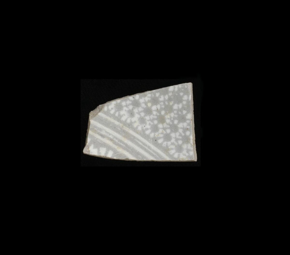 Polished White Spotted Rock Slab