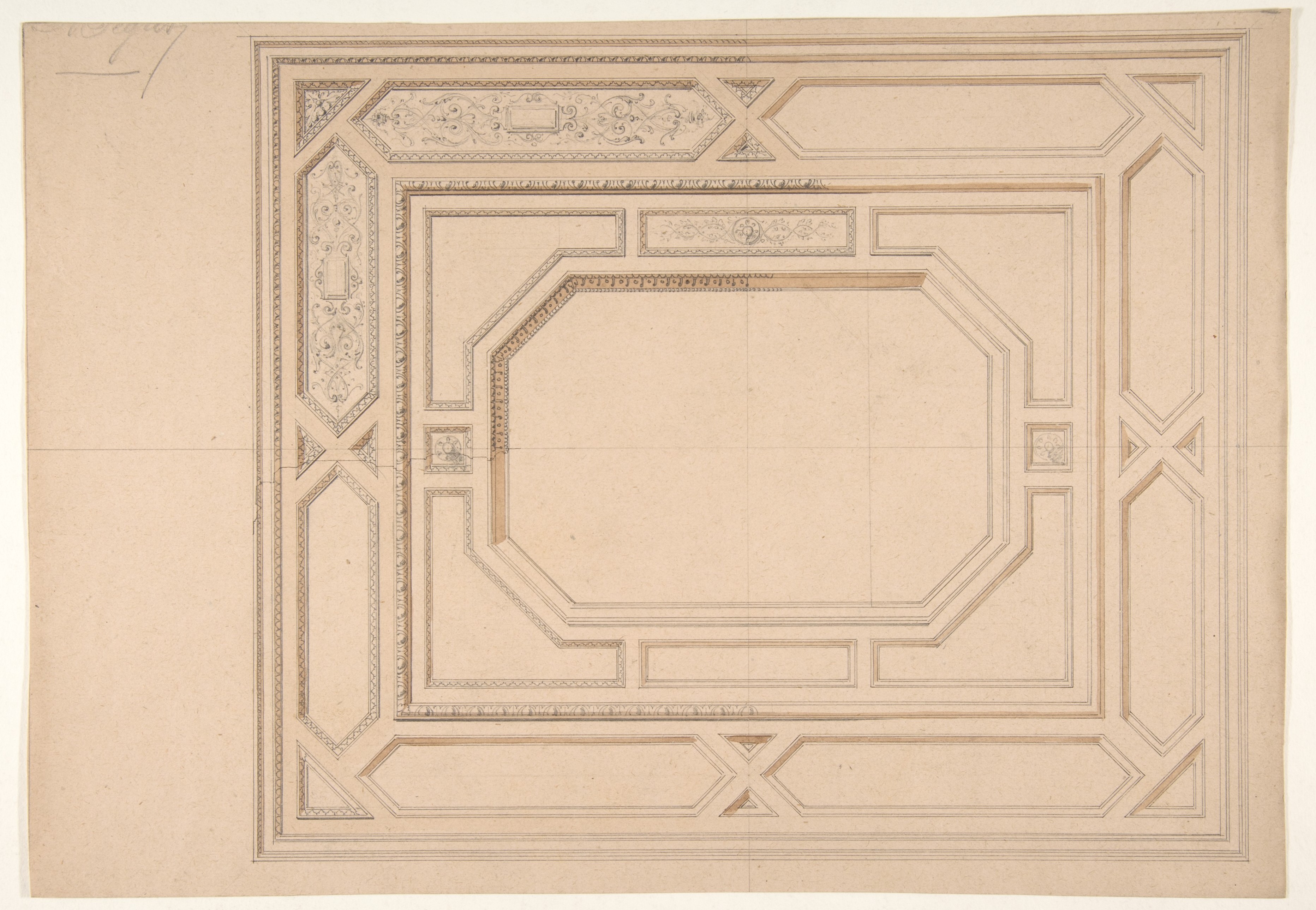 Classical Ceiling Design Drawing