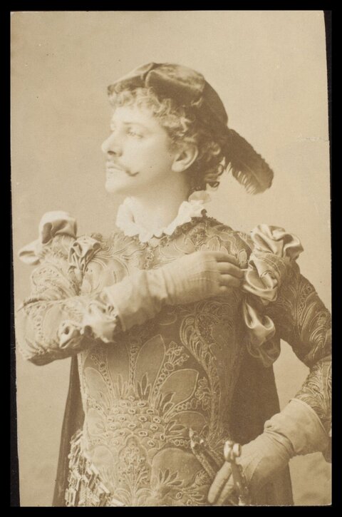 Vintage Theatrical Actor Portrait