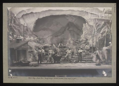 1908 Theatrical Mining Stage Photo