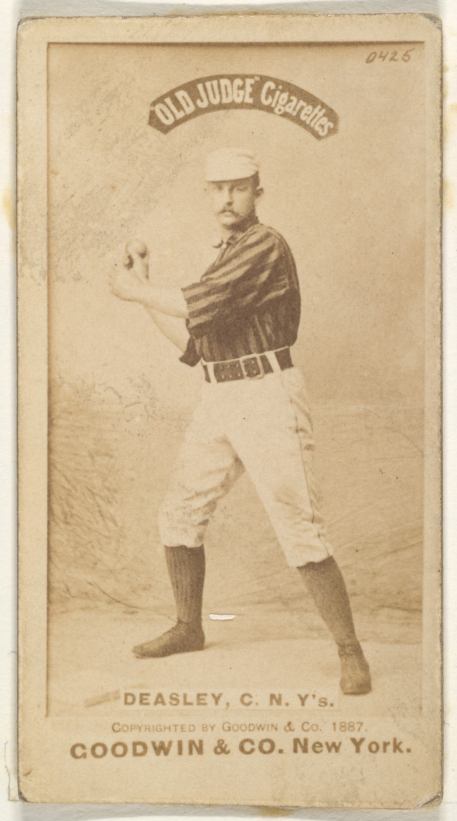 1887 Old Judge Baseball Cigarette Card