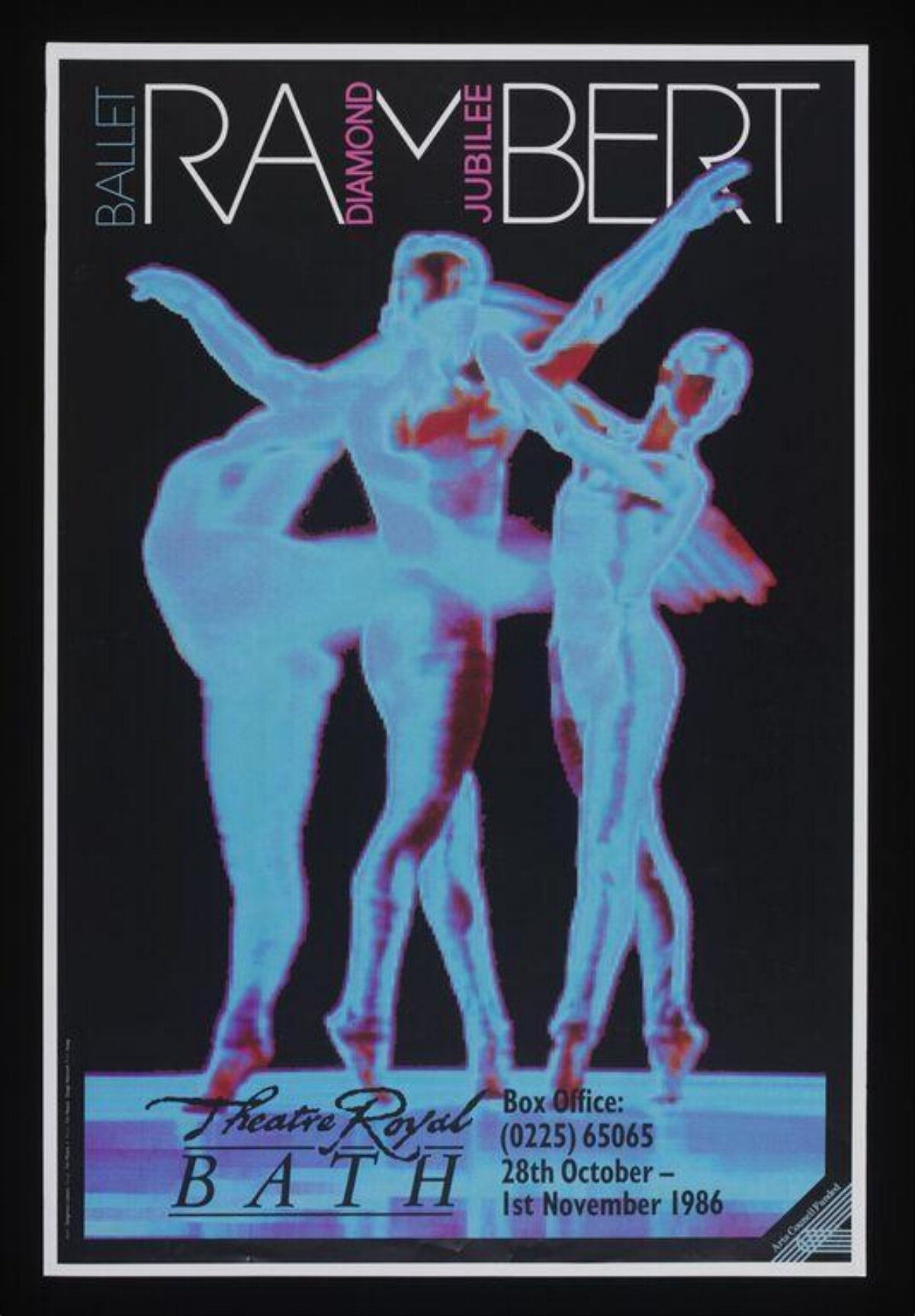 1986 Ballet Rambert Performance Poster