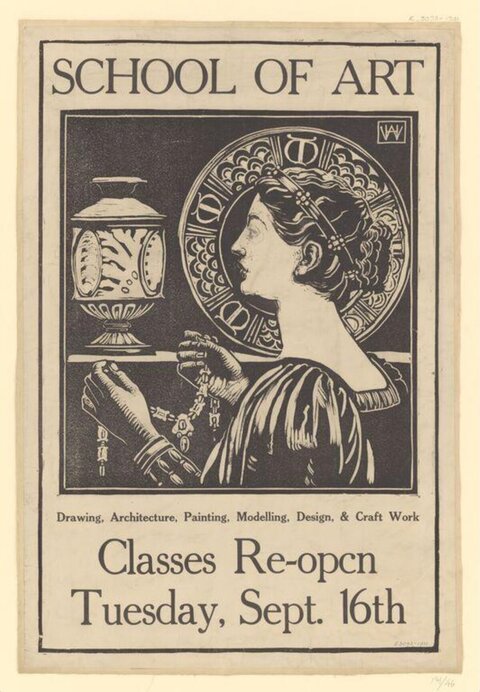 Vintage School of Art Reopening Poster