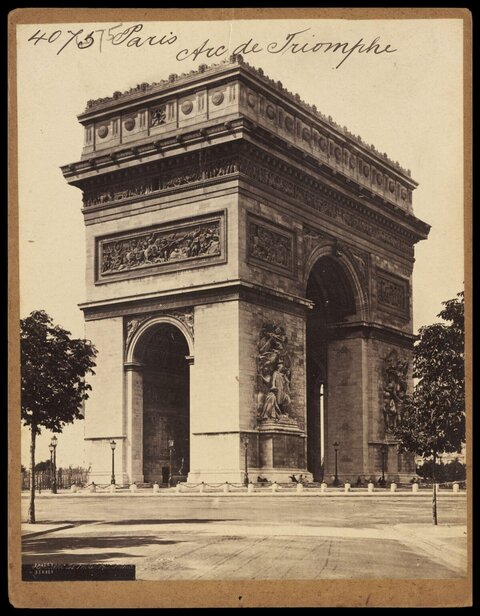 Vintage Photo of Paris Arc de Triomphe