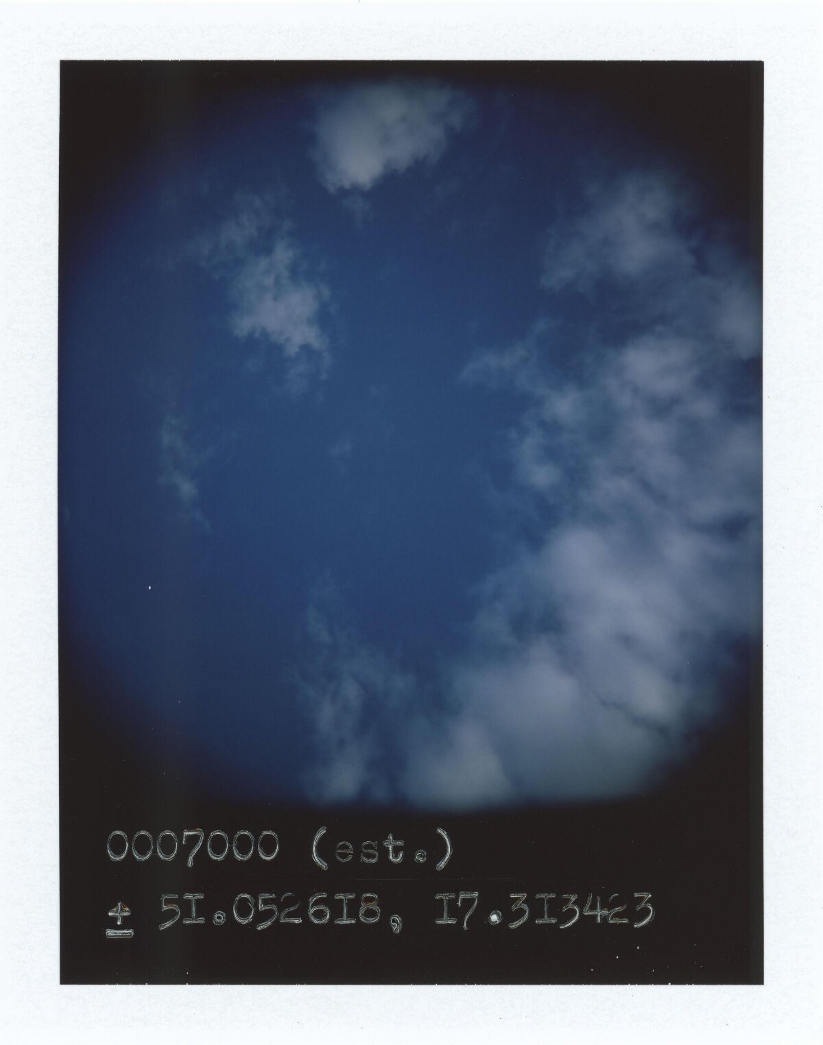 Blue Sky with Scattered White Clouds