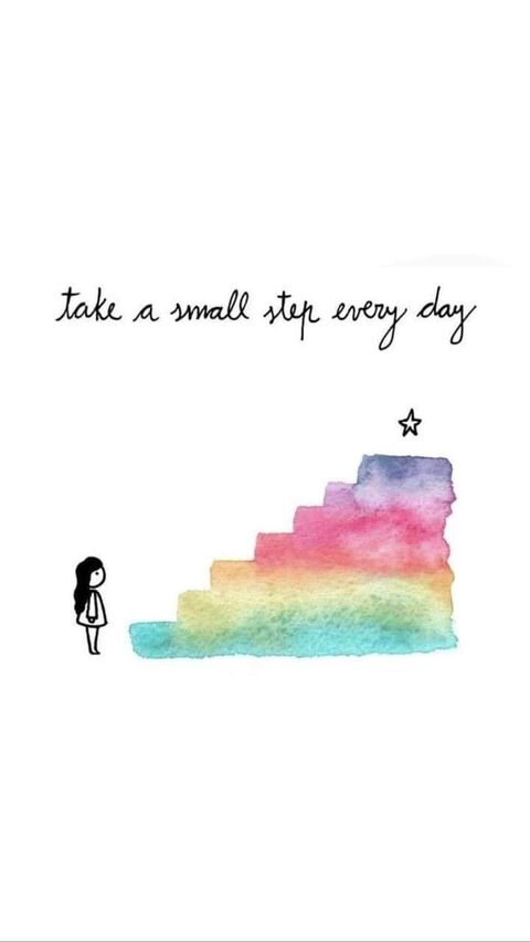 Take A Small Step Every Day Art