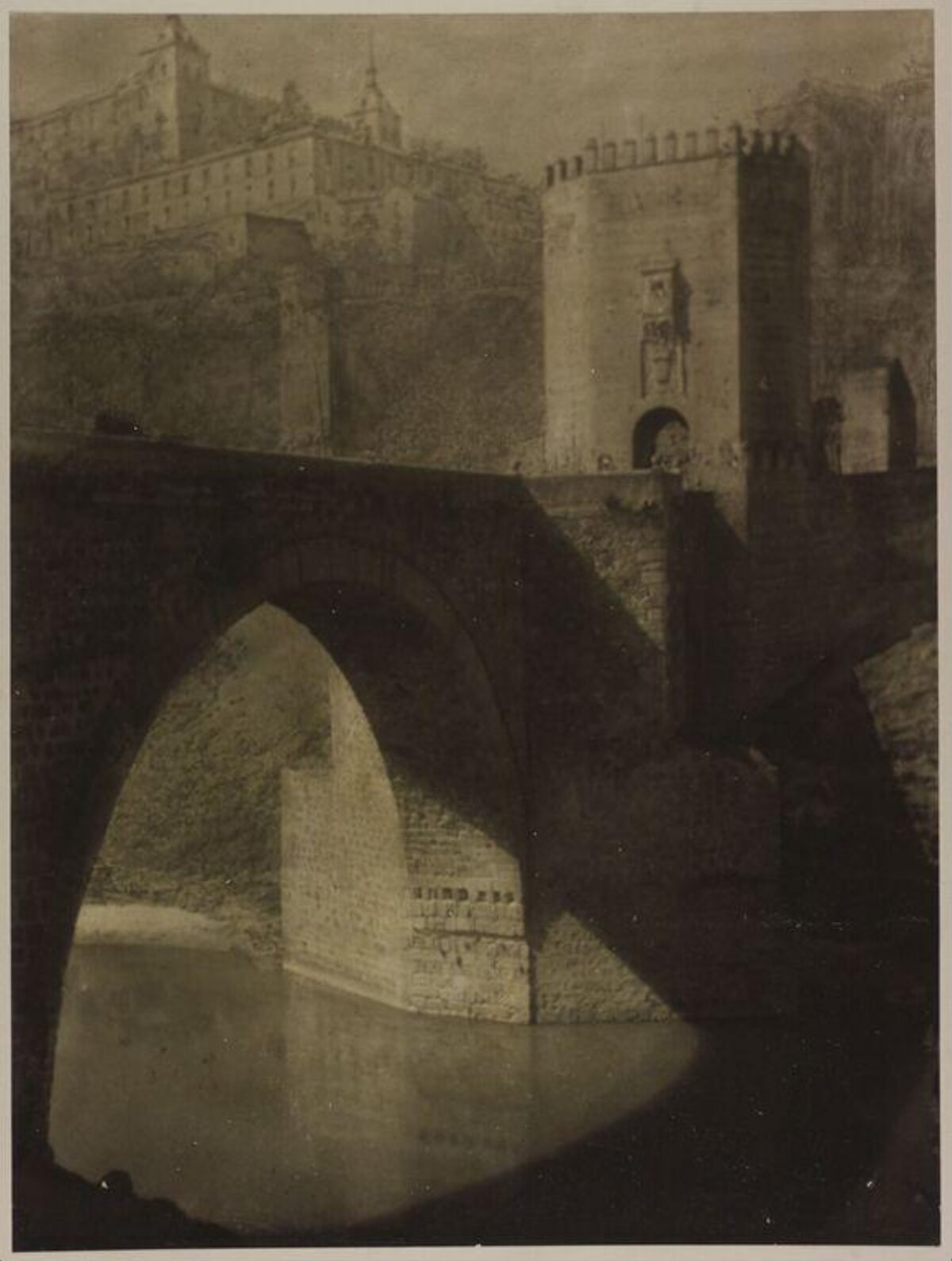 Vintage Stone Bridge and Fortress View