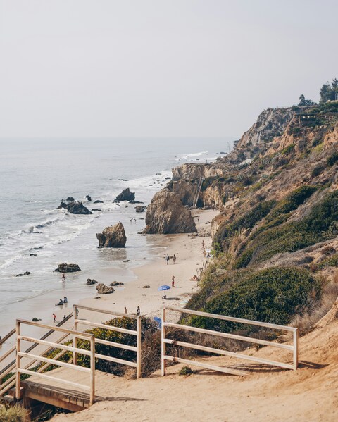 Coastal Cliff Beach View