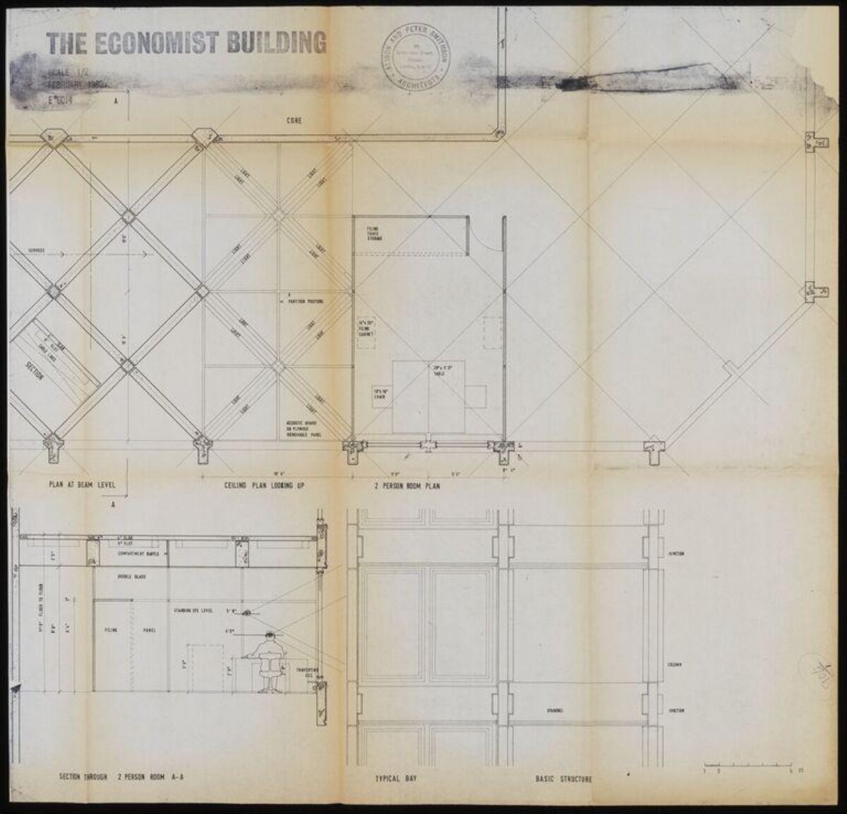 Economist Building Architectural Blueprint