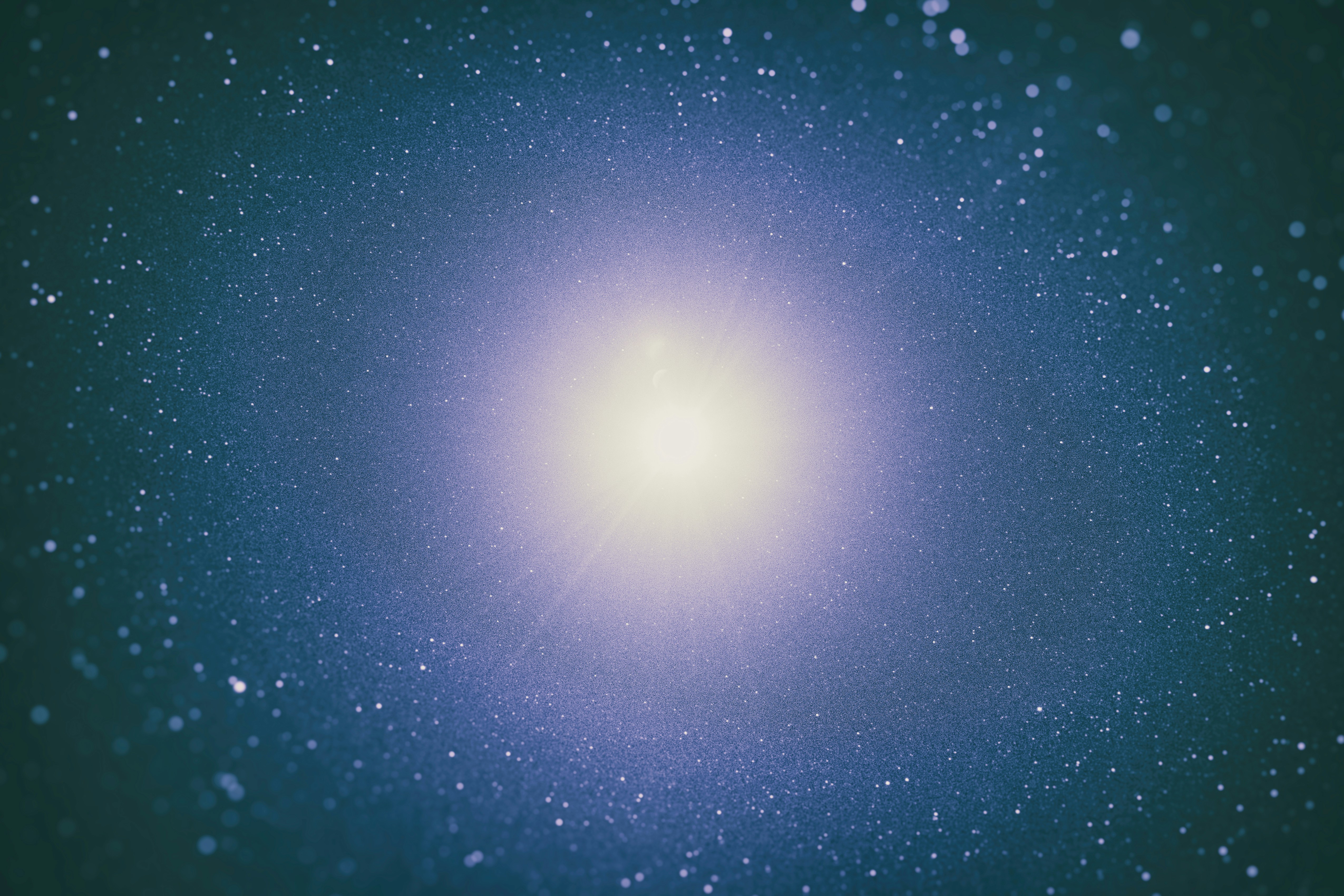 Glowing Core in Starry Outer Space