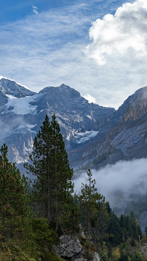 Alpine Glacial Mountain Landscape