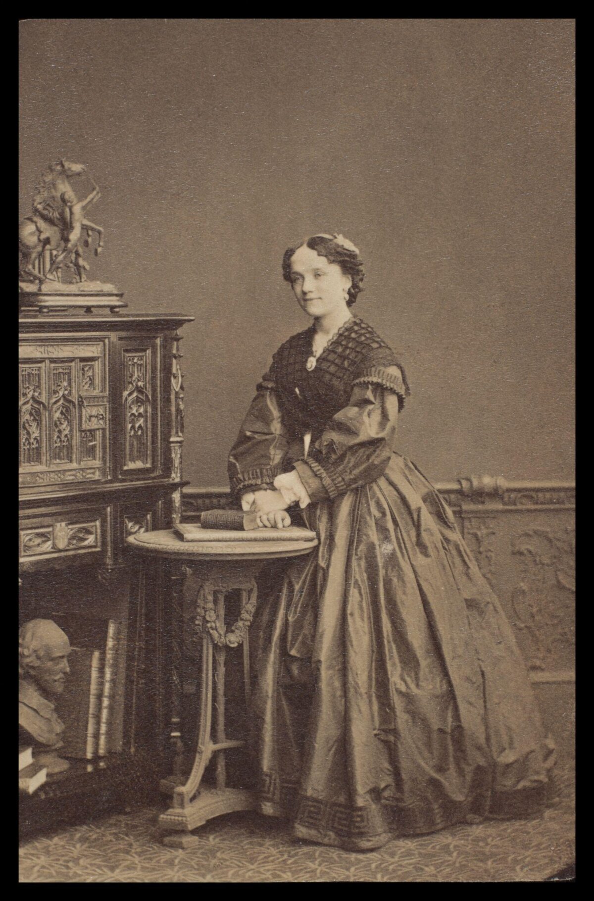 Victorian Woman Studio Portrait