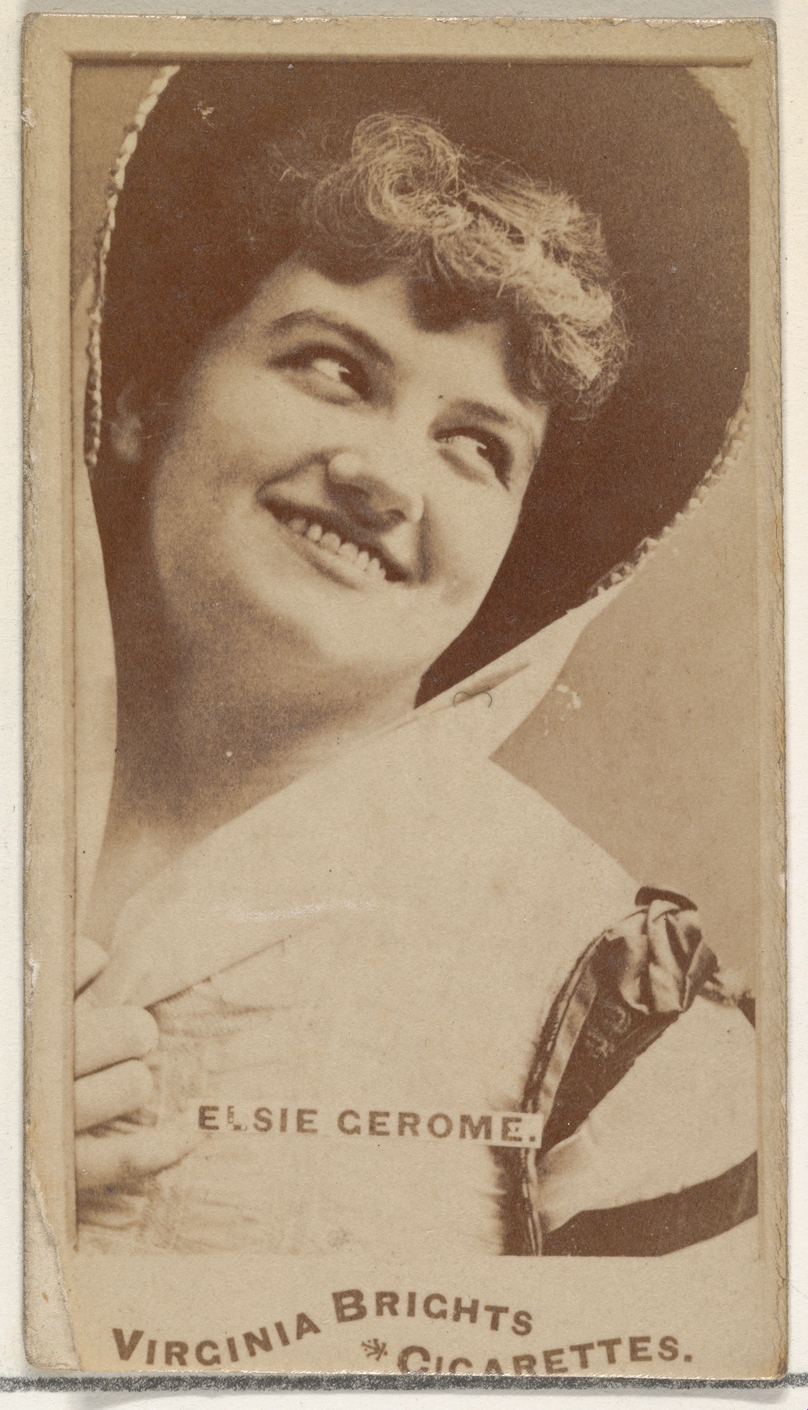 Vintage Cigarette Card of Elsie Gerome