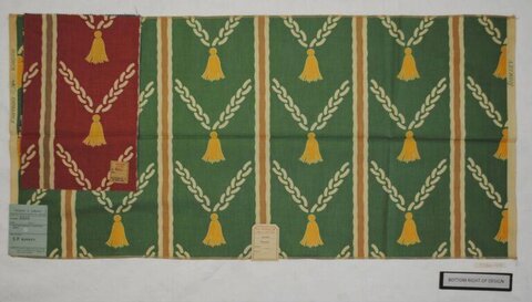 Vintage Tassel Pattern Fabric Sample