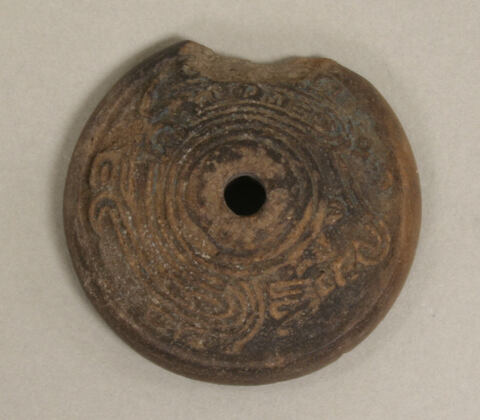 Ancient Broken Carved Pottery Artifact