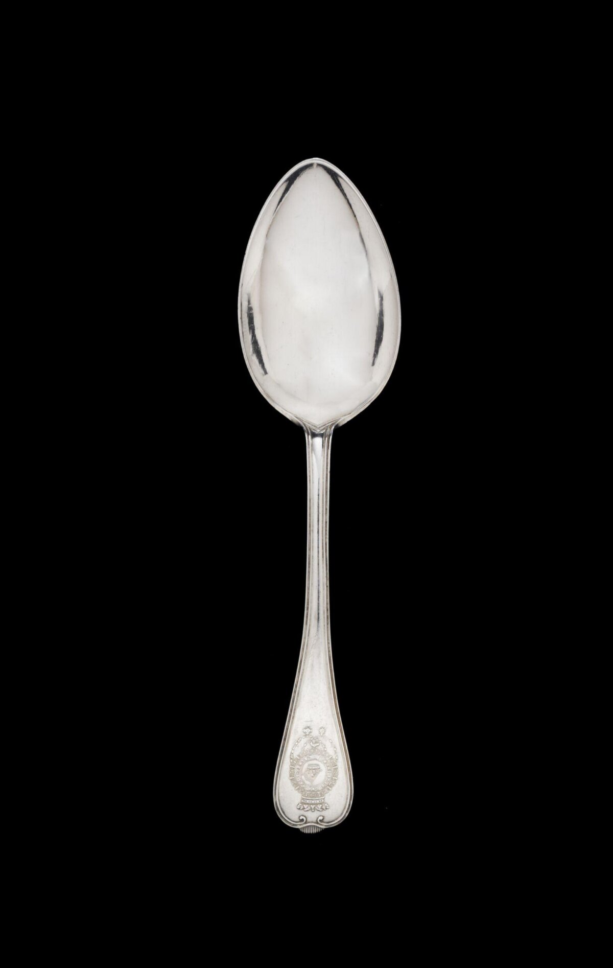 Antique Engraved Silver Spoon