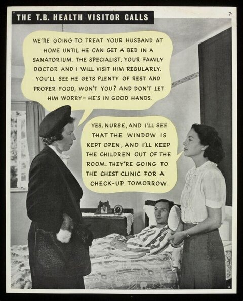 Vintage T.B. Public Health Poster