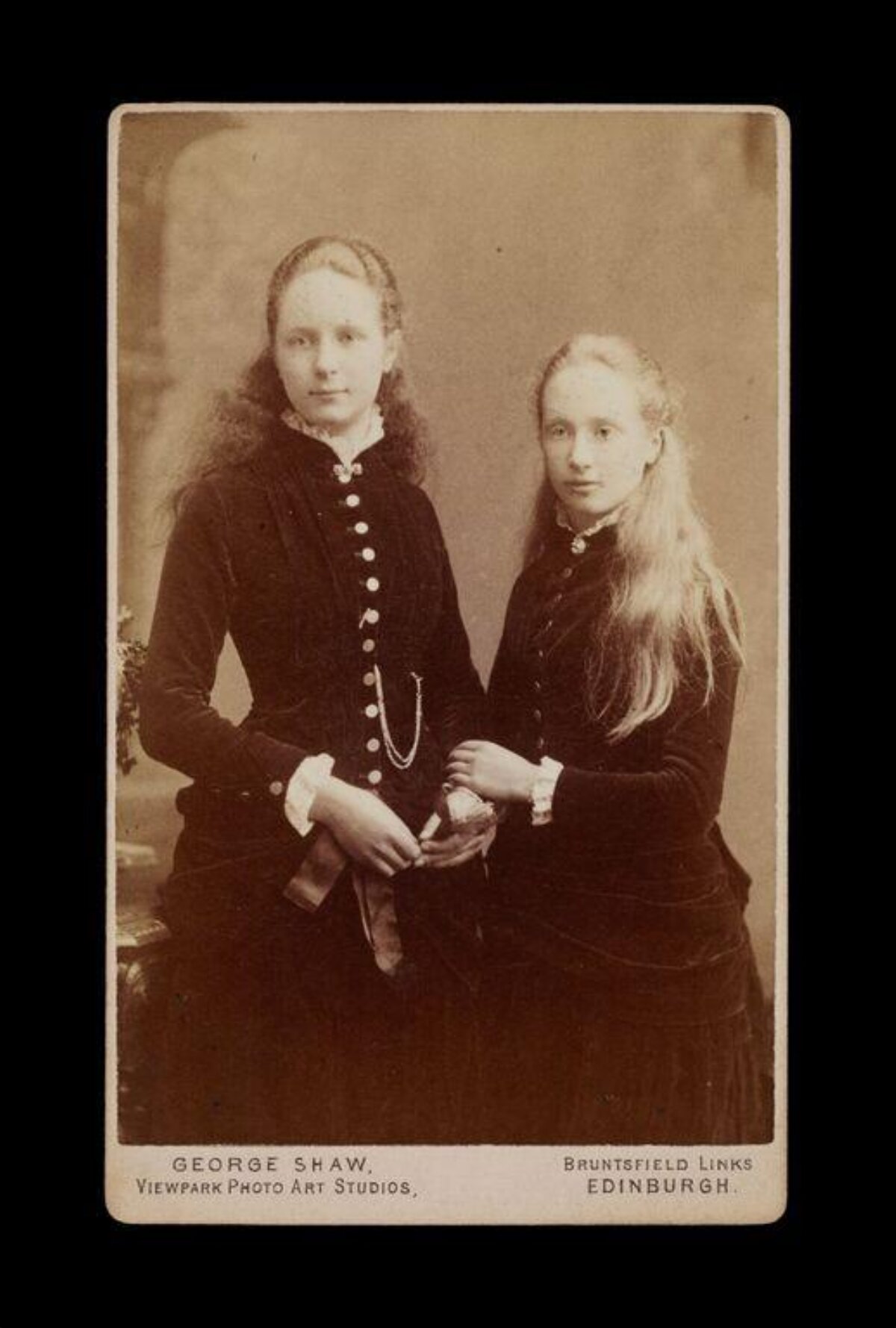 19th Century Portrait of Two Young Women