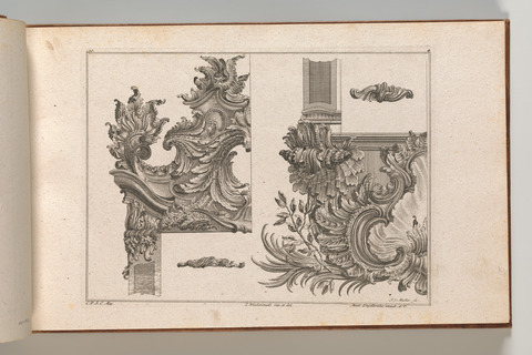 Rococo Ornament Design Engraving